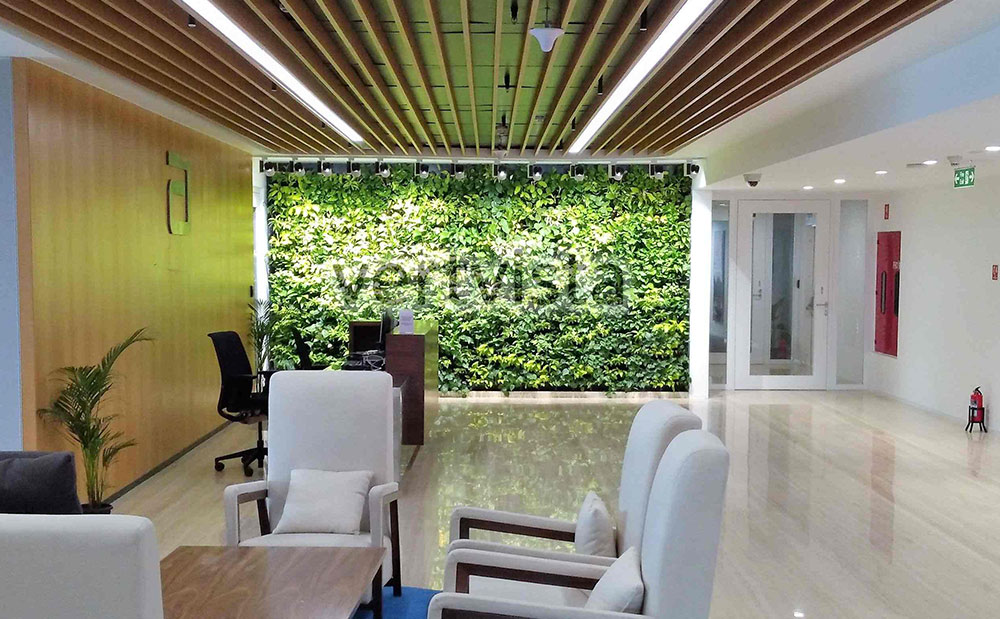 vertical garden reception